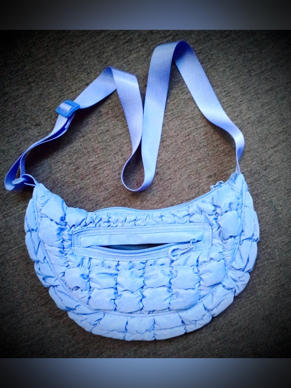 Wild Fable Light Blue Quilted Crossbody Bag NWT